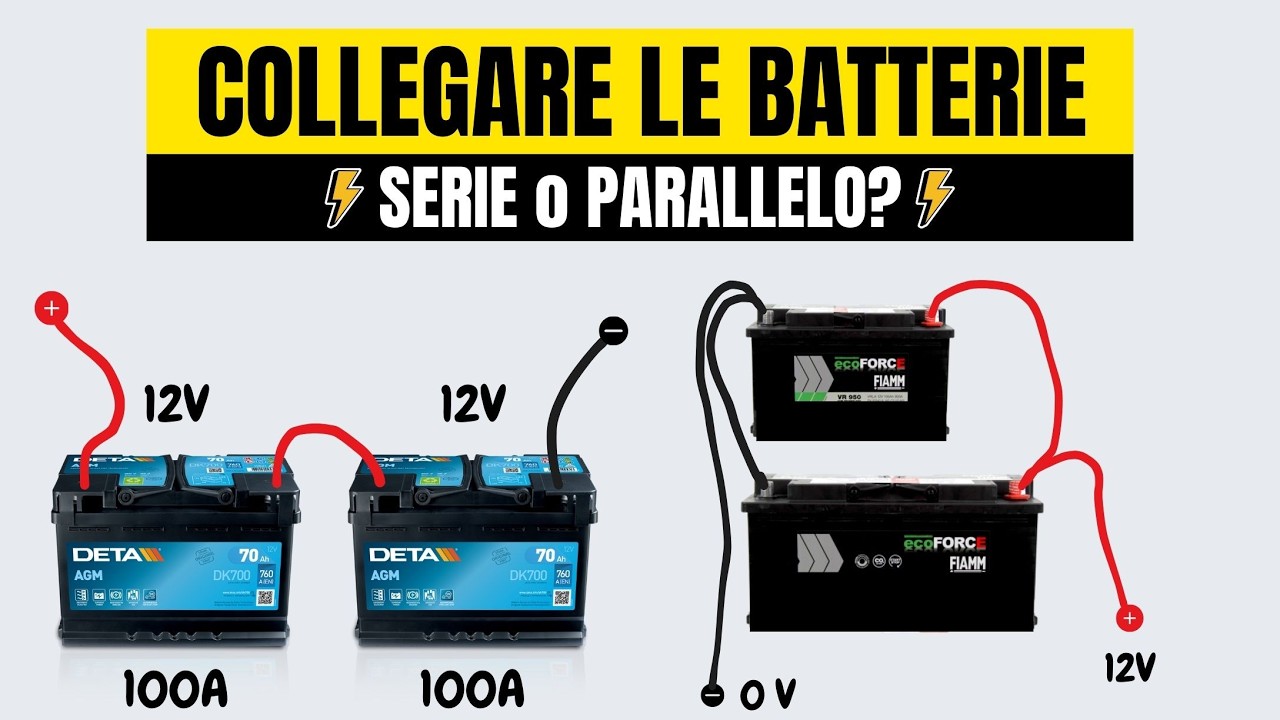 Batterie in Serie o in Parallelo - Guida Completa con Esempi Pratici