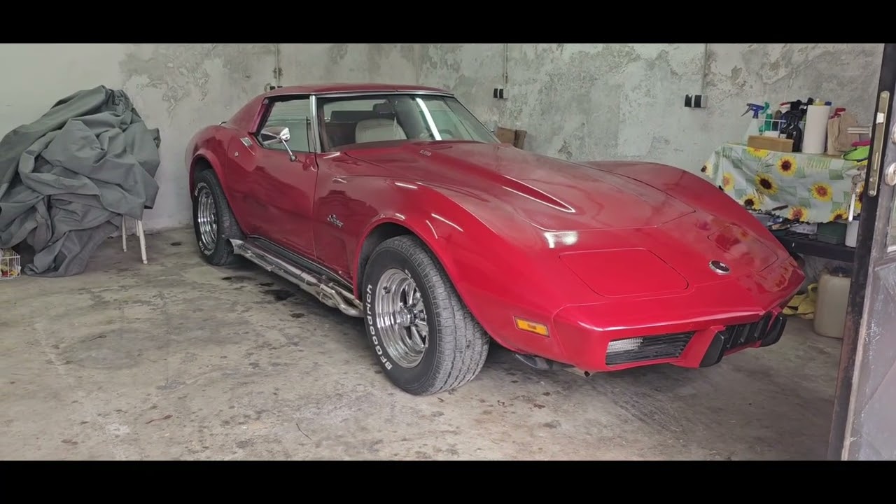 Chevrolet Corvette C3 1976 Side exaust Cold Start