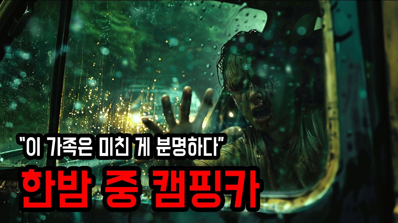[2ch괴담] 한밤 중 만난 미친 가족의 캠핑카 ㅣ 무서운이야기 ㅣ 공포학과
