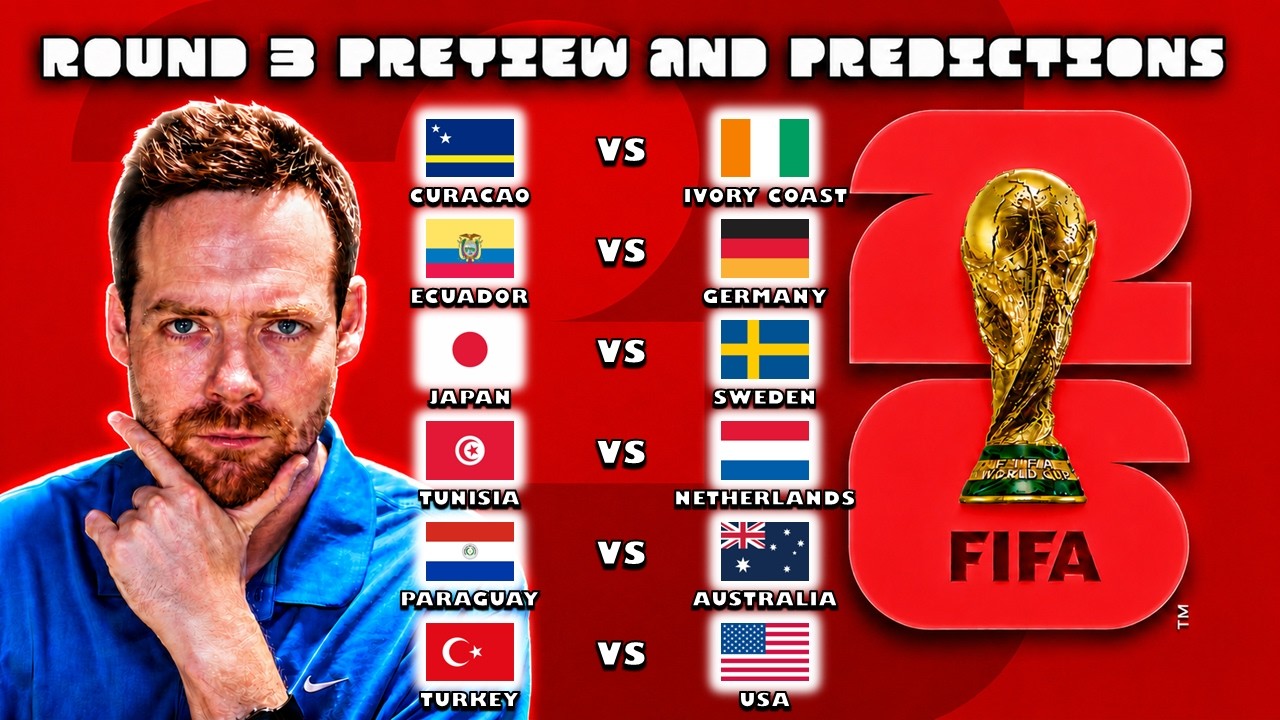 My World Cup Round 3 Preview & Predictions! June 25th 2026