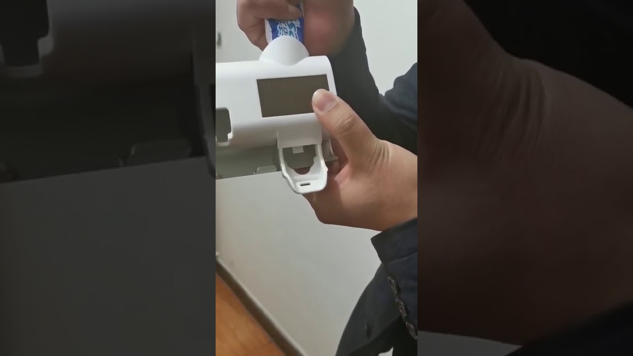 Smart UV Toothbrush Sterilizer - How to set up the toothpaste.