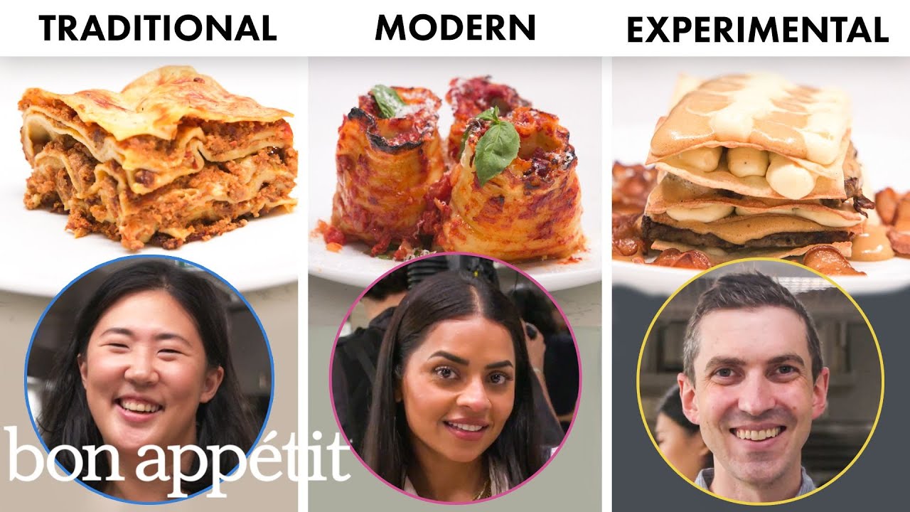 3 Chefs Make Lasagna 3 Ways: Traditional, Modern, & Experimental | Bon App&eacute;tit
