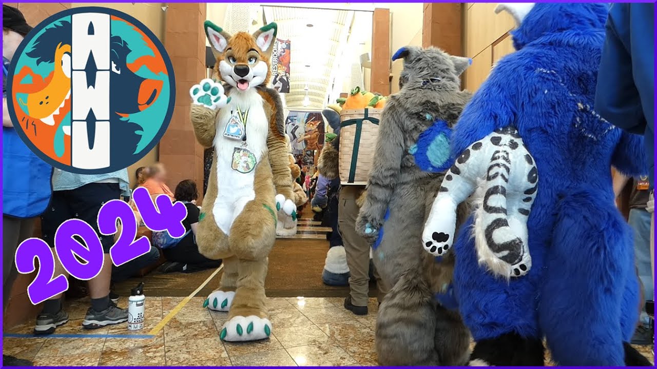 Anthro Weekend Utah AWU 2024 Full Fursuit Parade!