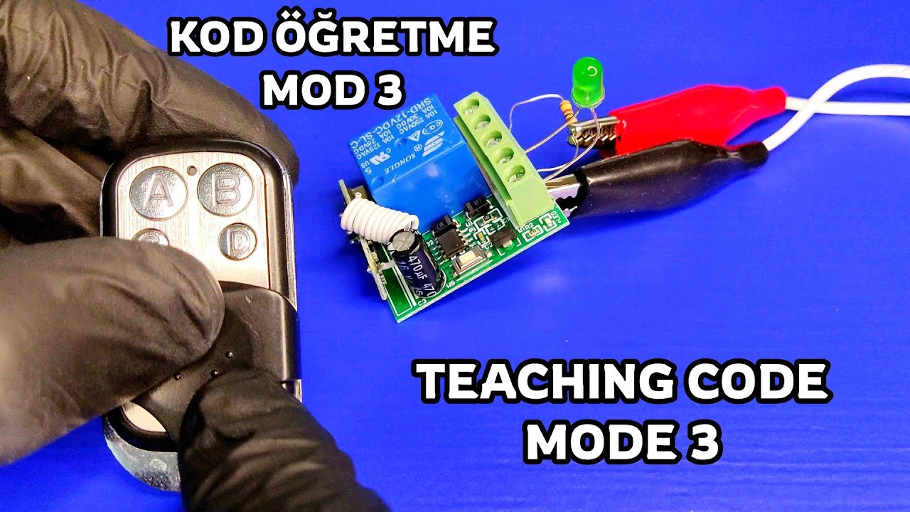Kablosuz kumanda ile röle kontrolü MOD 3 | uzaktan kumanda kontrolü | 433 Mhz #arduino #module