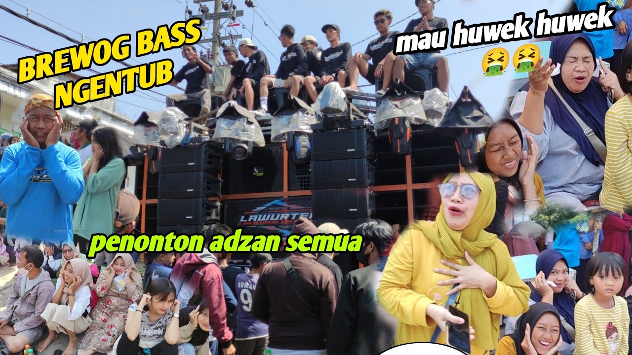 Warga terheran heran..Bass Ngentub Brewog buat penonton seperti orang adzan semua 😂