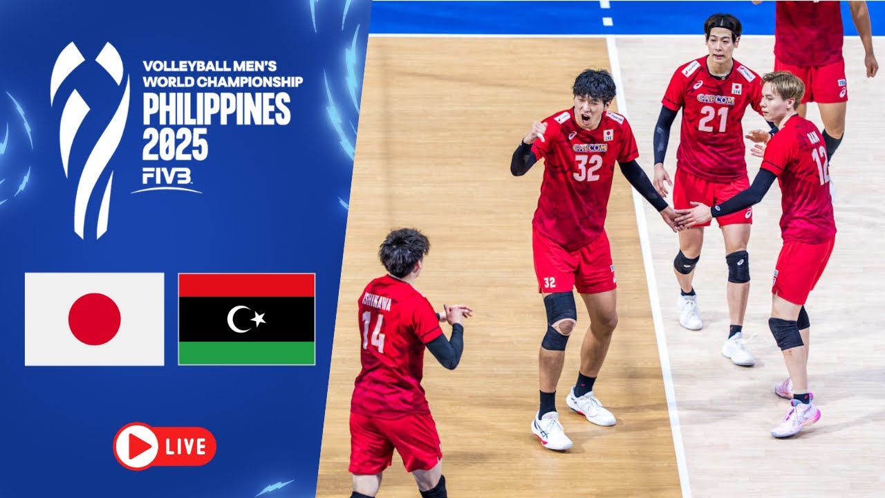 Japan 🇯🇵vs🇱🇾 Libya | FIVB Men’s World Championship 2025 | Quezon City, Philippines