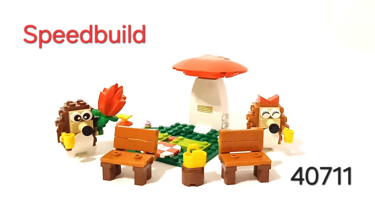 Lego seasonal 40711 Igel und ihr picknick-date (speedbuild)
