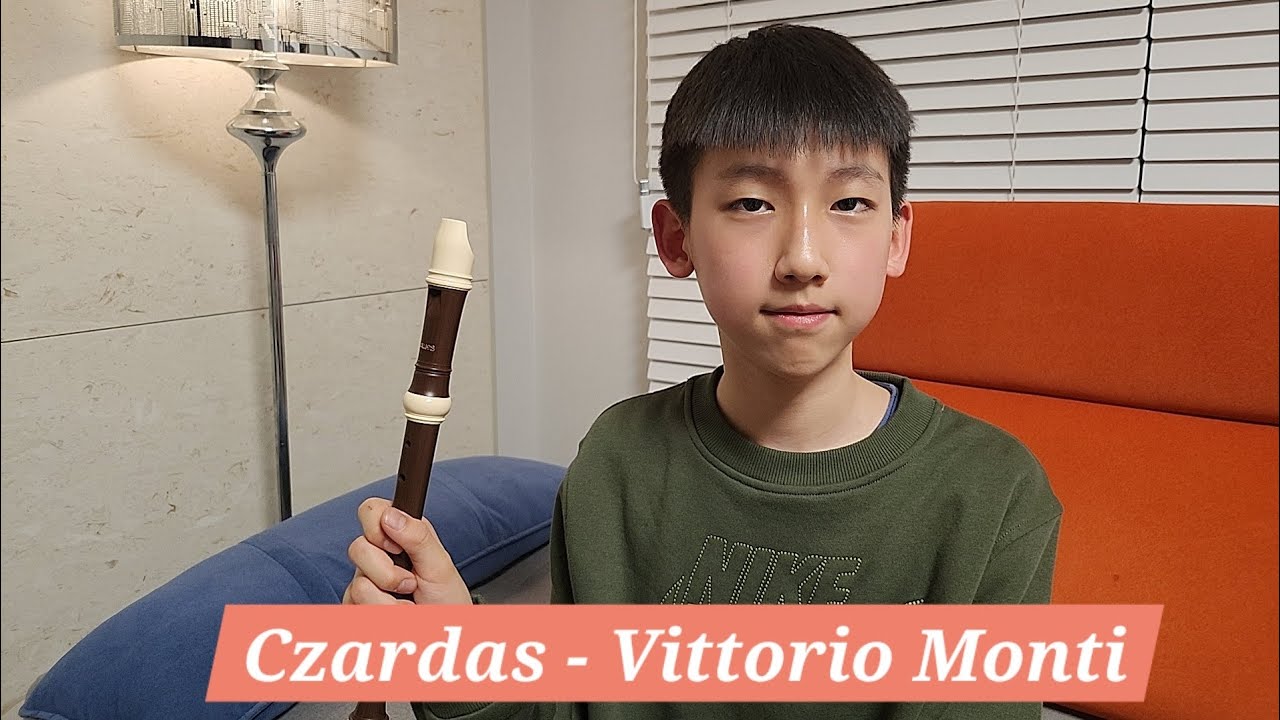 초등학생 리코더 연주/Czardas - Vittorio Monti played by an elementary school student  (하이라이트)#초등리코더#초등학생리코더