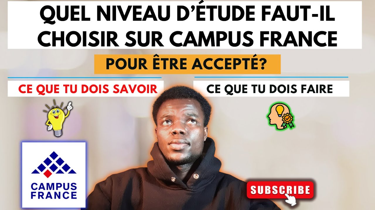 Campus France 🇫🇷 2026: Voici comment choisir son niveau d’études sur campus France. #campusfrance 