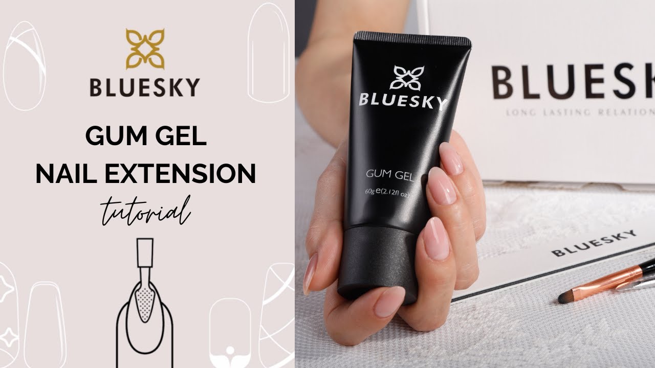 Bluesky Gum Gel Tutorial | How To Create Nail Extensions