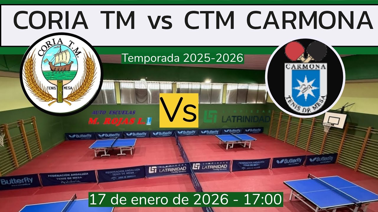 CORIA TM (Mario Fernández) vs CTM CARMONA (Javier Fernández Naya) | Súper División Andaluza 🏓