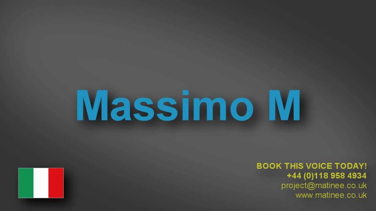 Native Italian EU Male Voice Over Demo-reel
