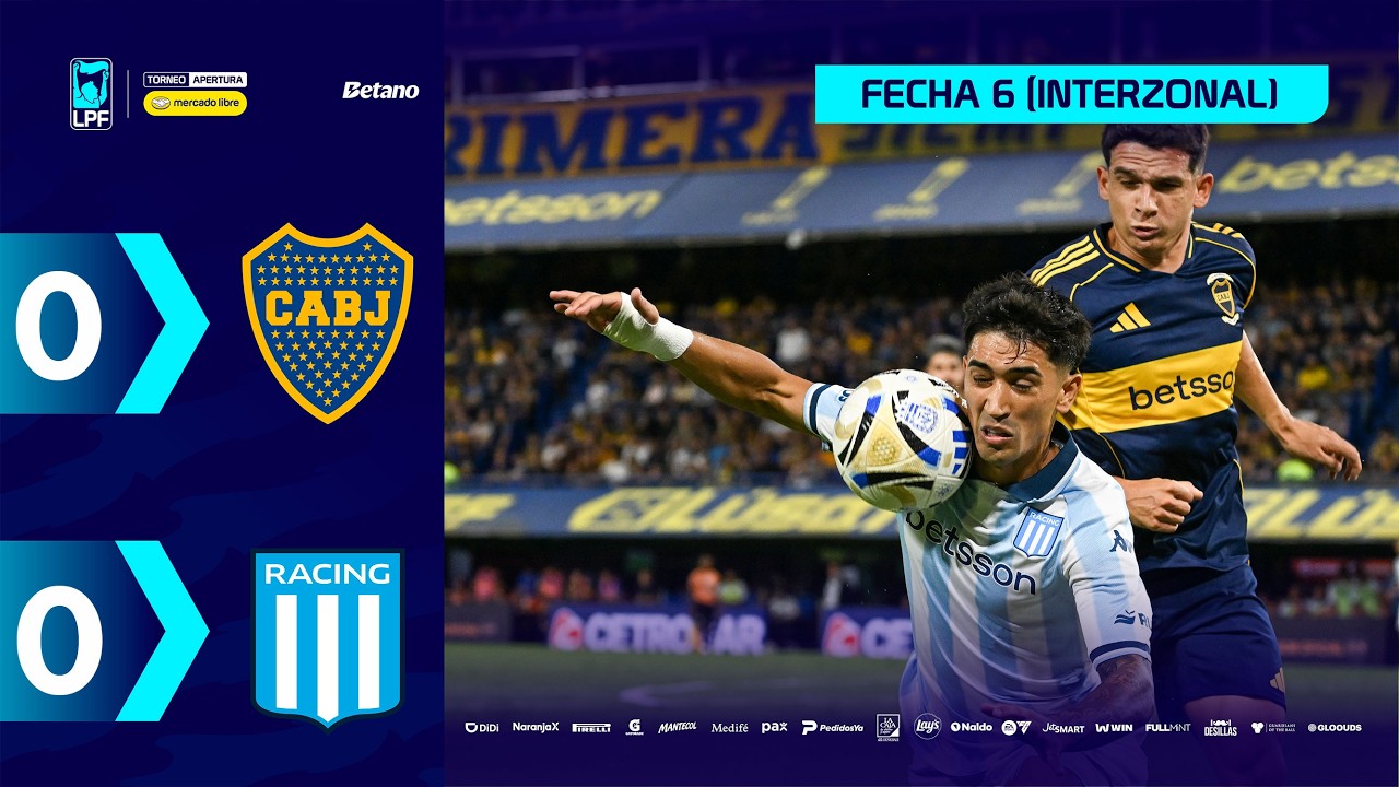 BOCA 0 - 0 RACING | Resumen del partido | #TorneoMercadoLibre 2026 🏆