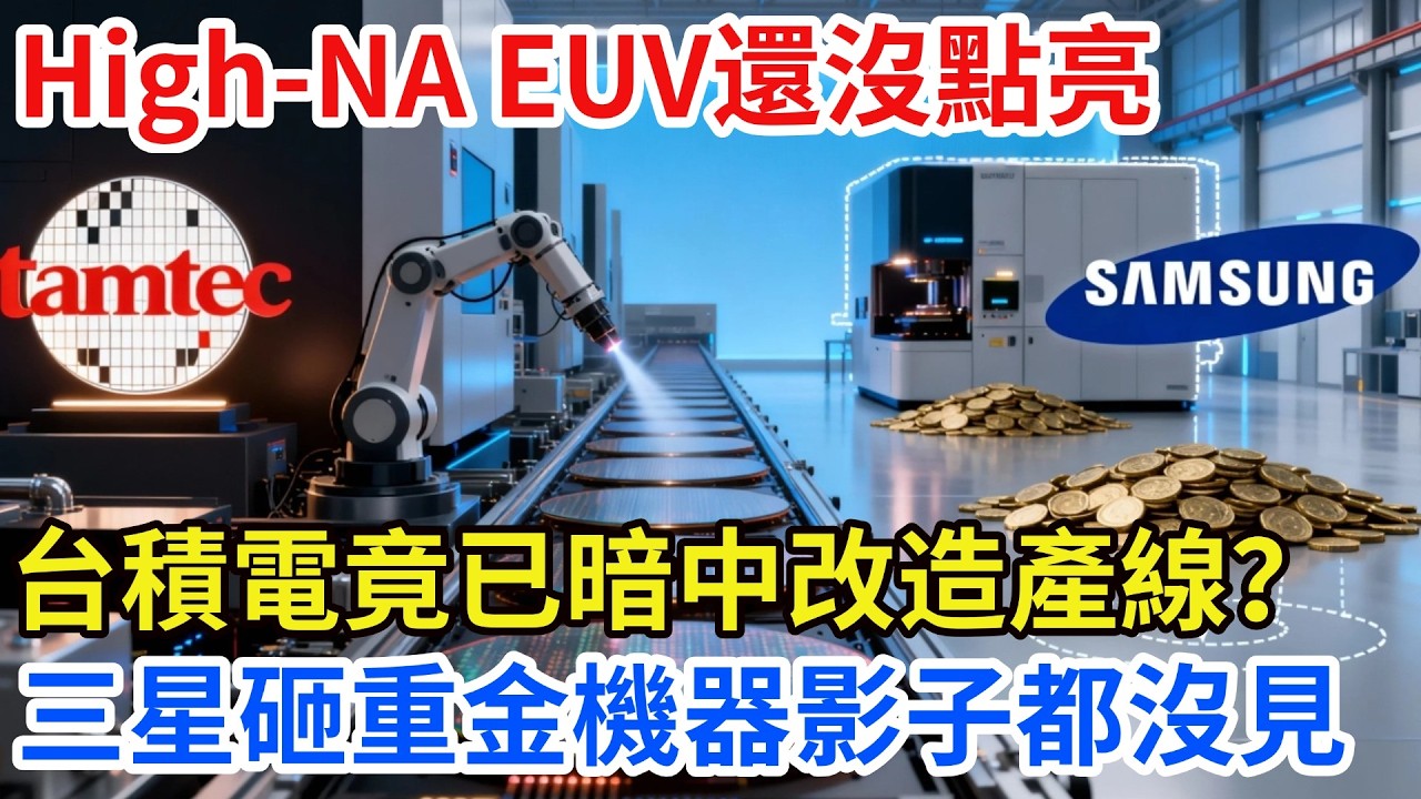 High-NA EUV还没开机，台积电已让ASML偷偷改产线！三星砸钱抢单竟连机台影子都没见到？【匠行強國】#工程#科技#中國基建#科普#高鐵#芯片 #全球趨勢新聞#科技#熱門