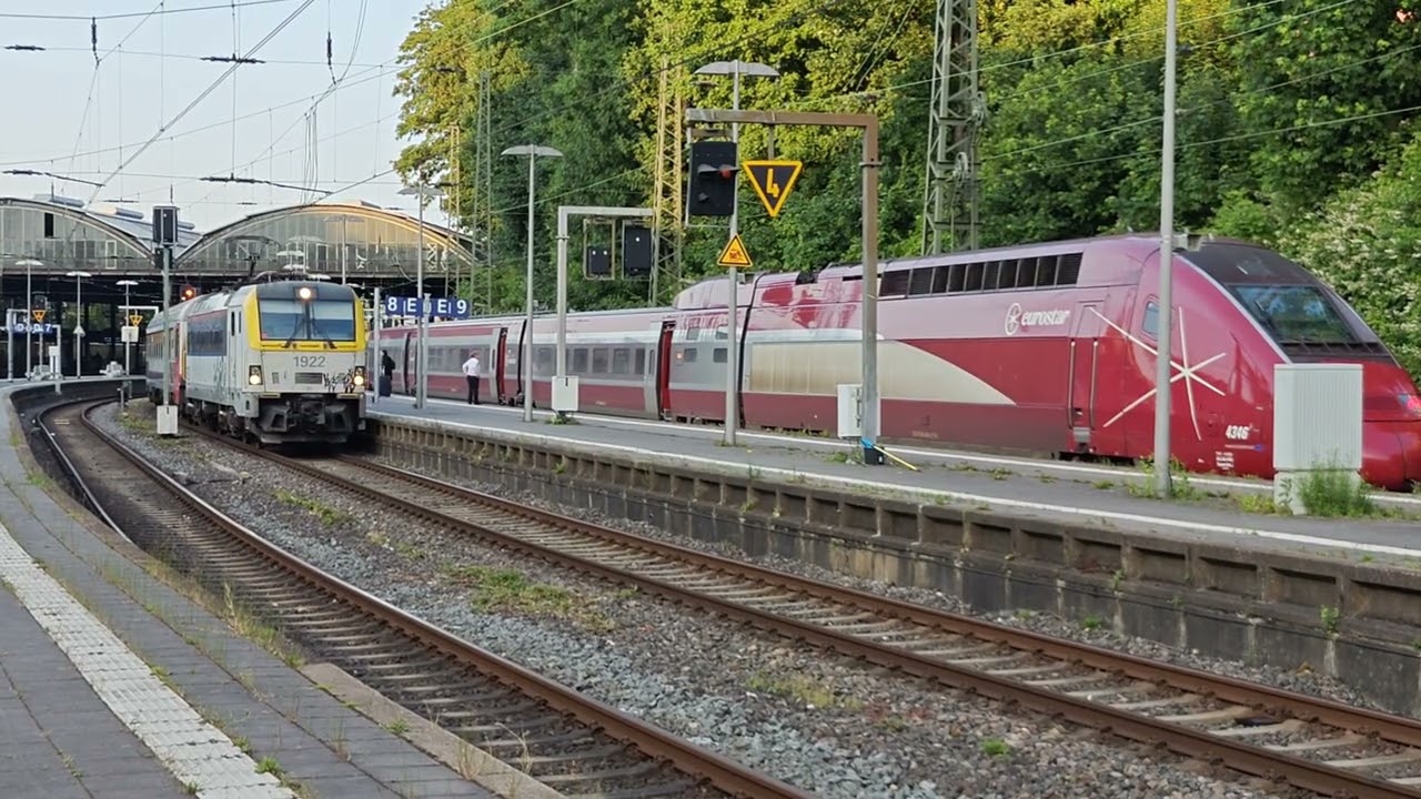 Treinen in Aken. Trains in Aachen. Züge in Aachen