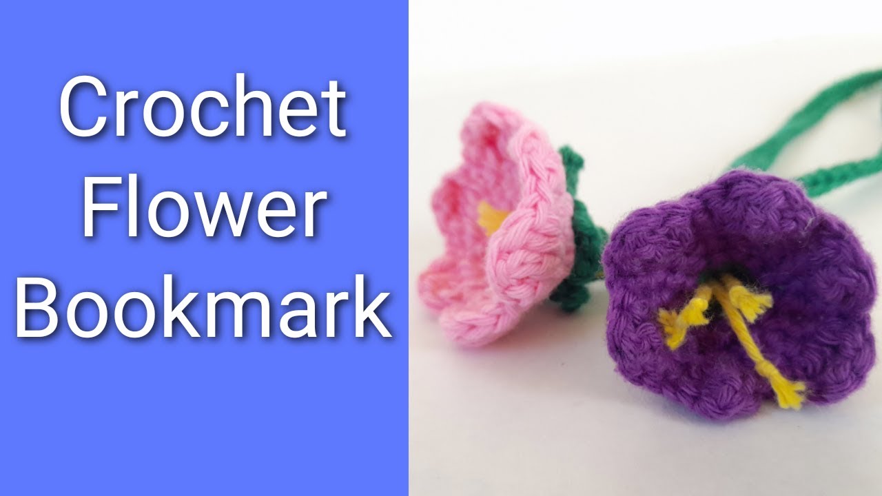 Crochet Flower Bookmark | How To Crochet A Flower Bookmark