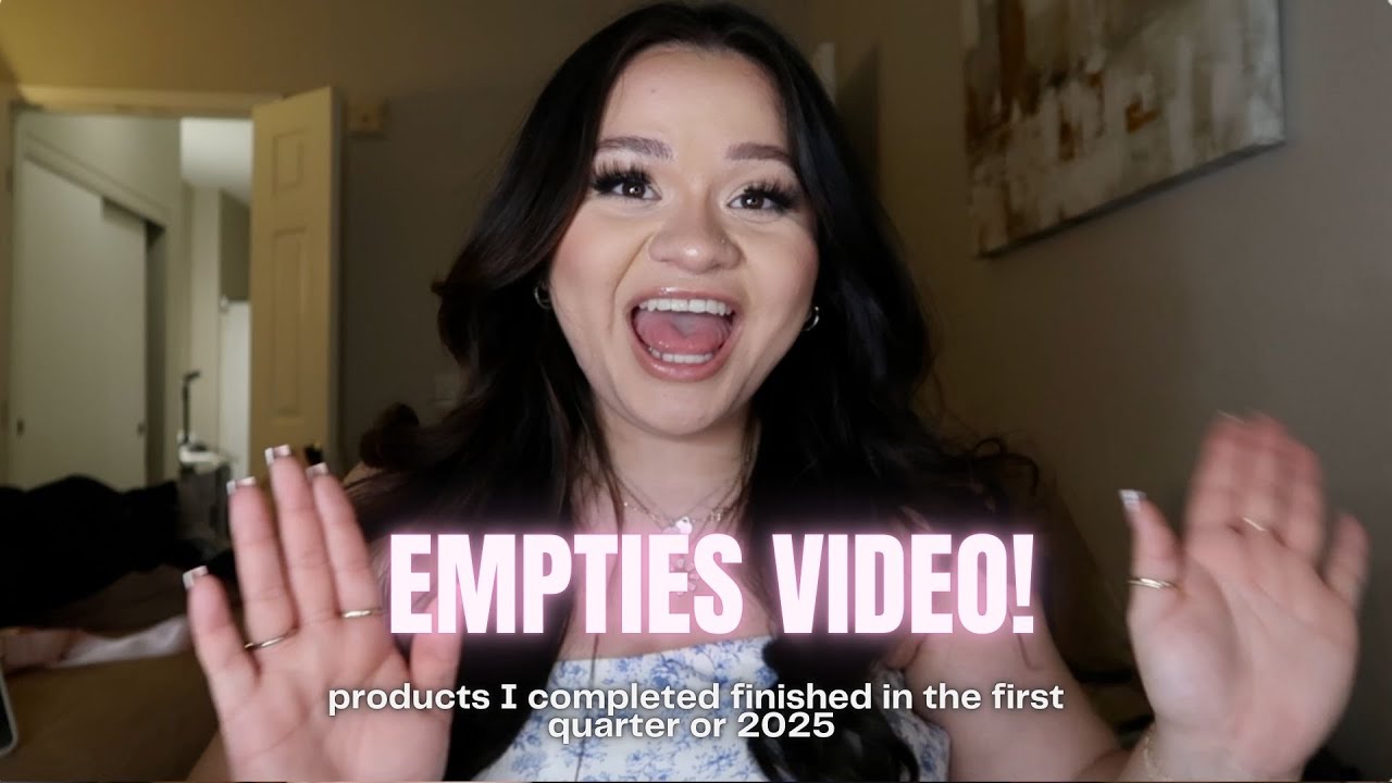 EMPTIES VIDEO! what products i finished in 2025: beauty, skin, hair, makeup & more! | Katie Nasaire