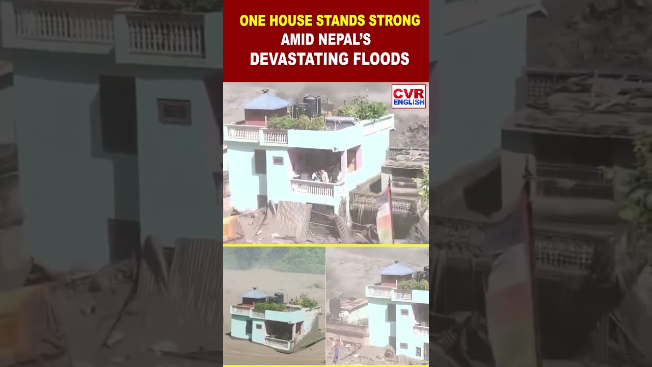 Everything Swept Away, But This Little Green House Survived Nepal Floods | CVR English