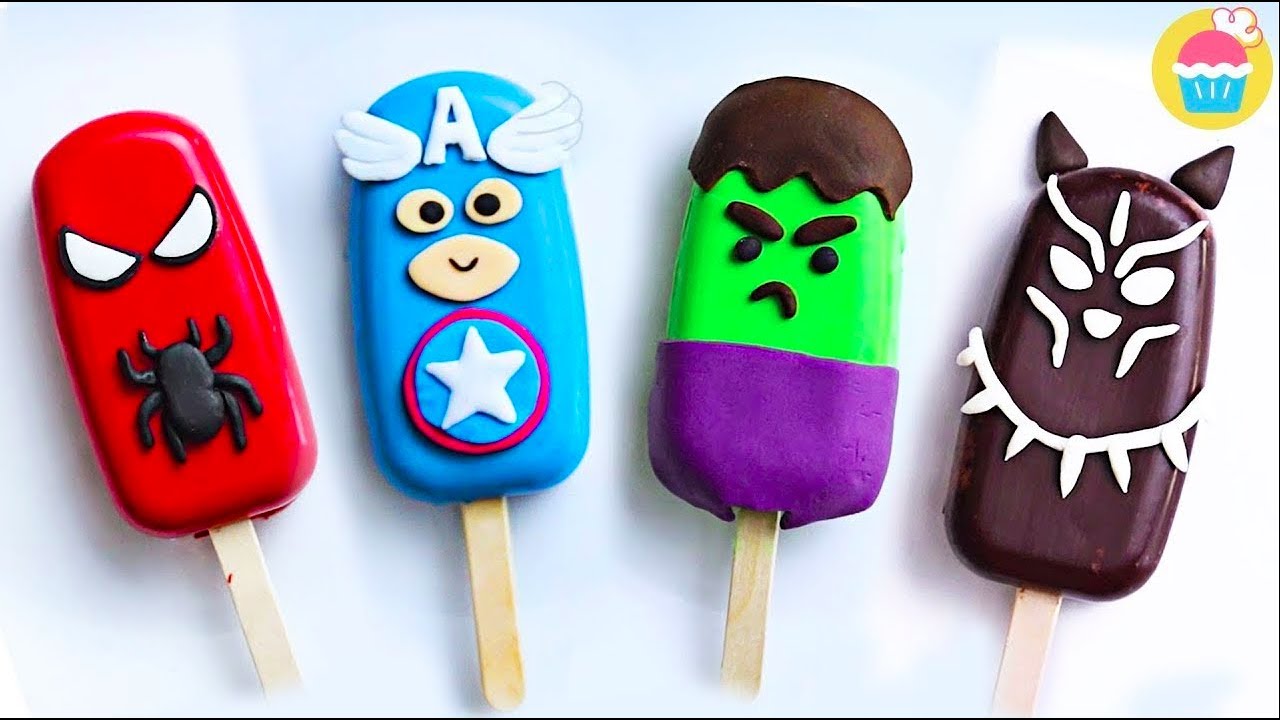 Avengers Endgame Cakesicles | How To Make Cake Popsicles  | Yummy Cake Decorating Ideas By Nyam Nyam
