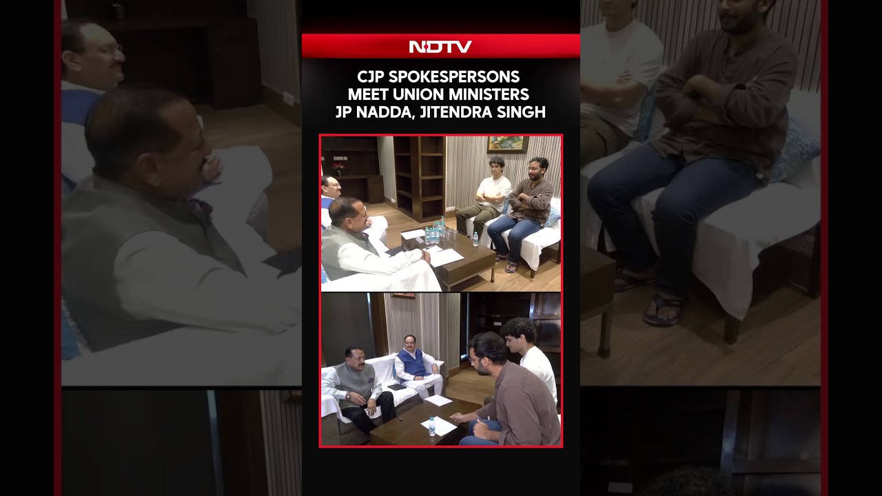 First Visuals Emerge From CJP Leaders' Meeting With beUnion Minister JP Nadda, Jitendra Singh