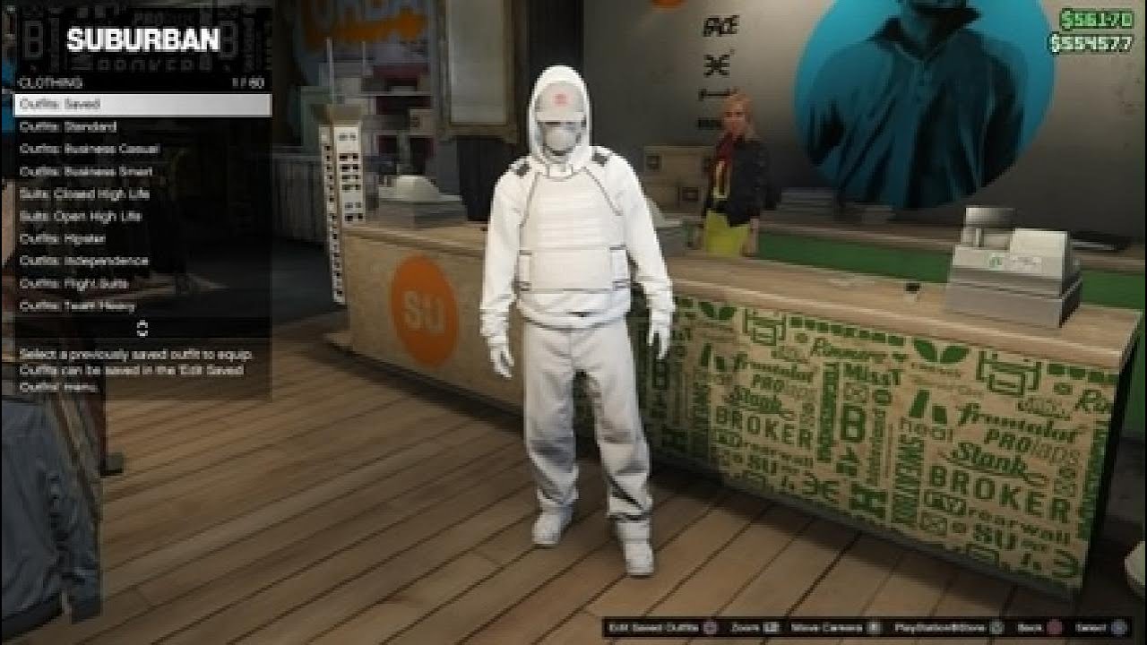 GTA 5 online white outfit