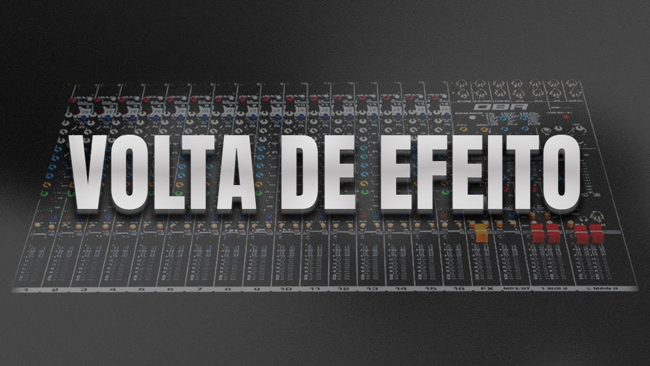 COMO FAZER A VOLTA DE EFEITO EM MESA ANALÓGICA? | Aguinaldo Ramos