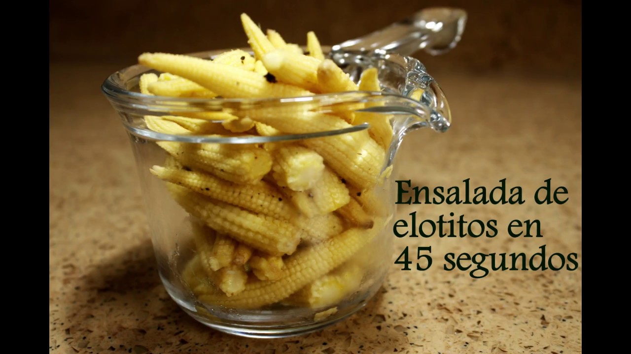 Ensalada de elotitos con lim&oacute;n, sal y pimienta