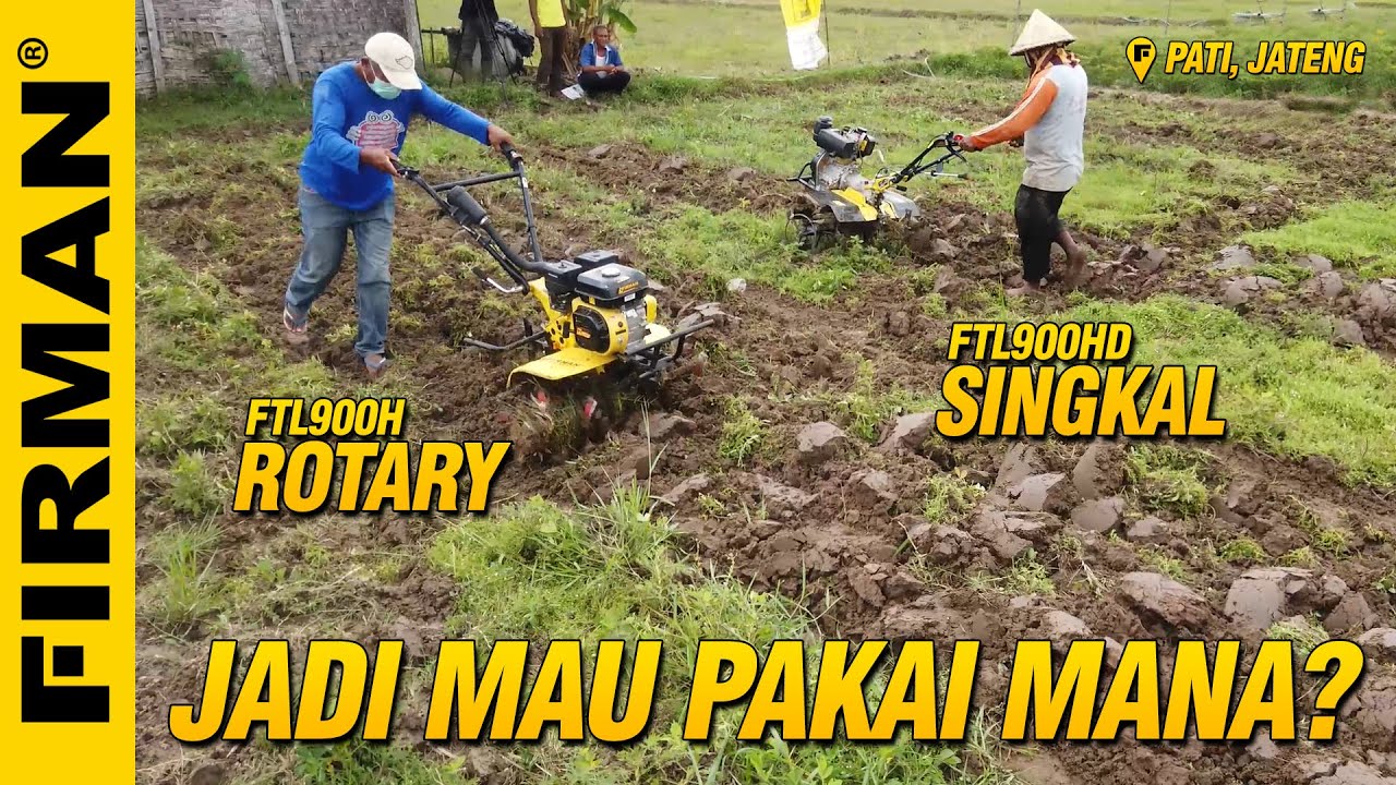 Bajak Ladang Kering Bagus Pakai Singkal atau Rotary? | FTL620 & FTL1000PDE Turun ke Ladang Basah