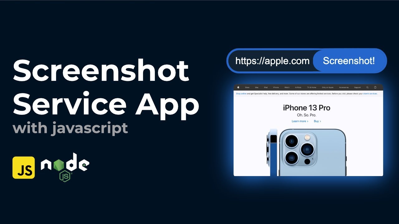 Website Screenshot Service (Javascript and Node.js)