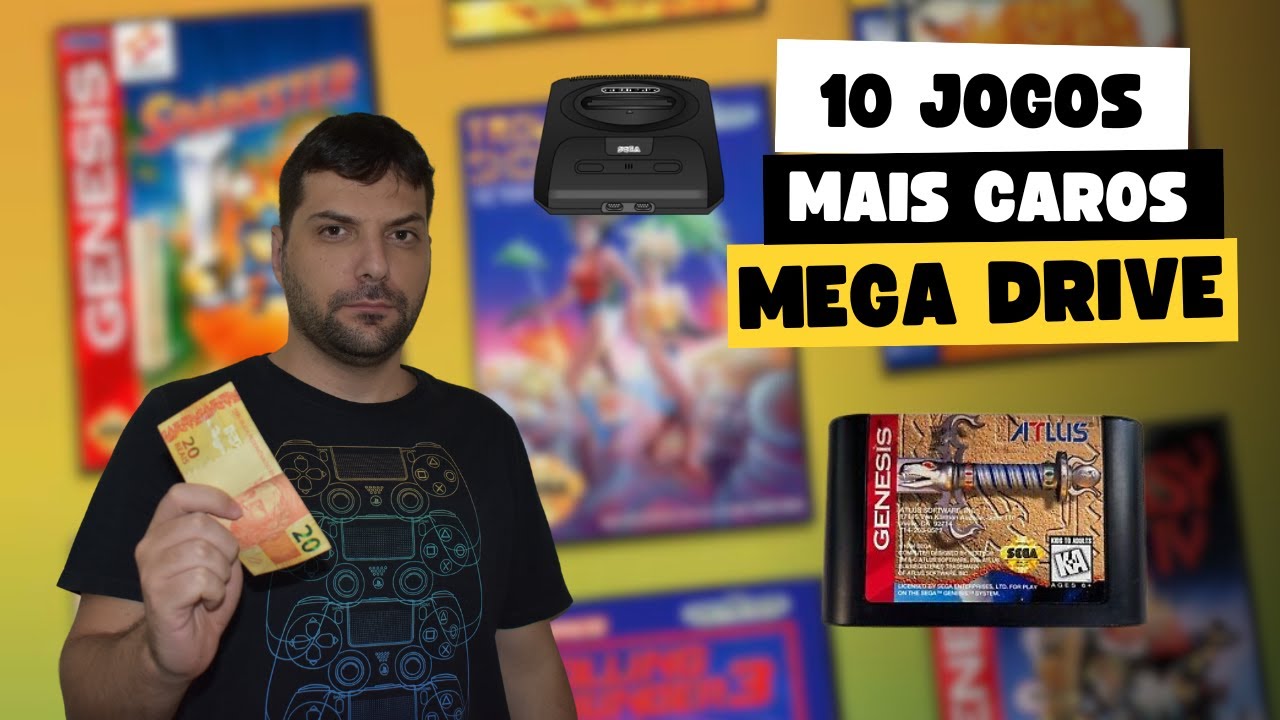 Os 10 Jogos MAIS CAROS do Mega Drive