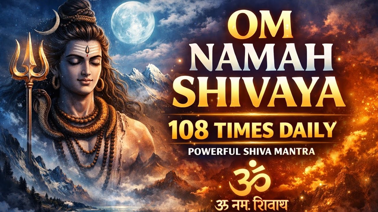 Om Namah Shivay 108 Times | Powerful Shiva Mantra for Peace & Positivity 🕉️Chanting 🔱 #shiv #viral