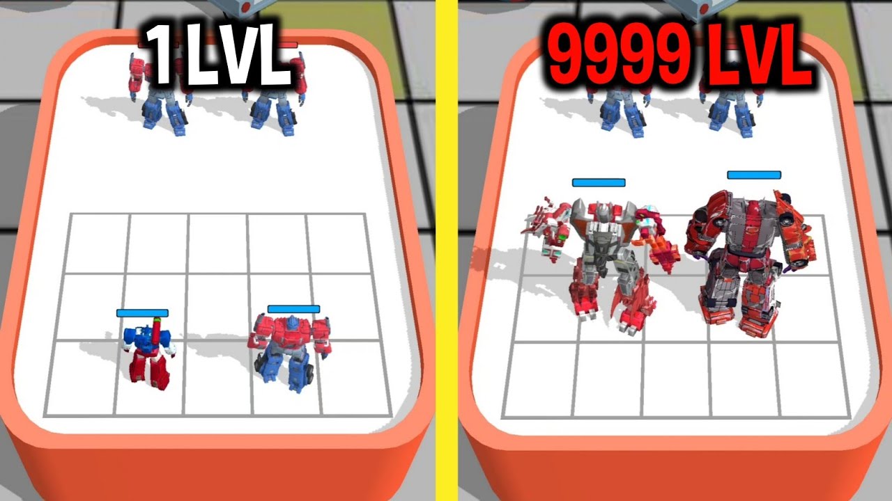 MAX LEVEL in Superhero Robot Merge Master Game