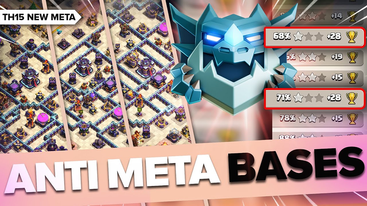 Top 4 Best TH15 Ranked Bases | Anti-Meta Layouts for Trophy Pushing