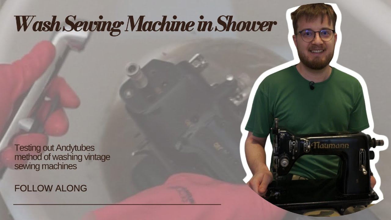 Cleaning a Naumann 65 Vintage Sewing Machine in the Shower | Unique Experience