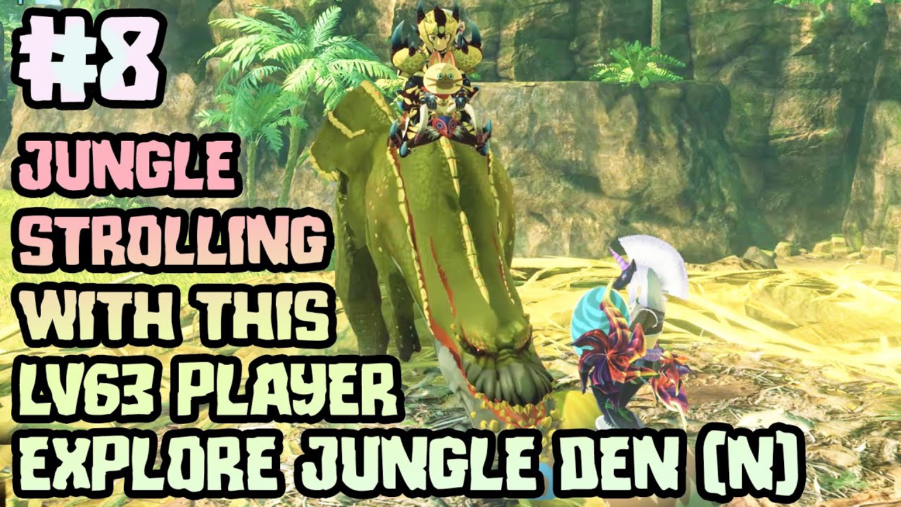 #8 ESCORT LV63 PLAYER EXPLORE JUNGLE N DEN ONLINE COOP QUEST - MONSTER HUNTER STORIES 2