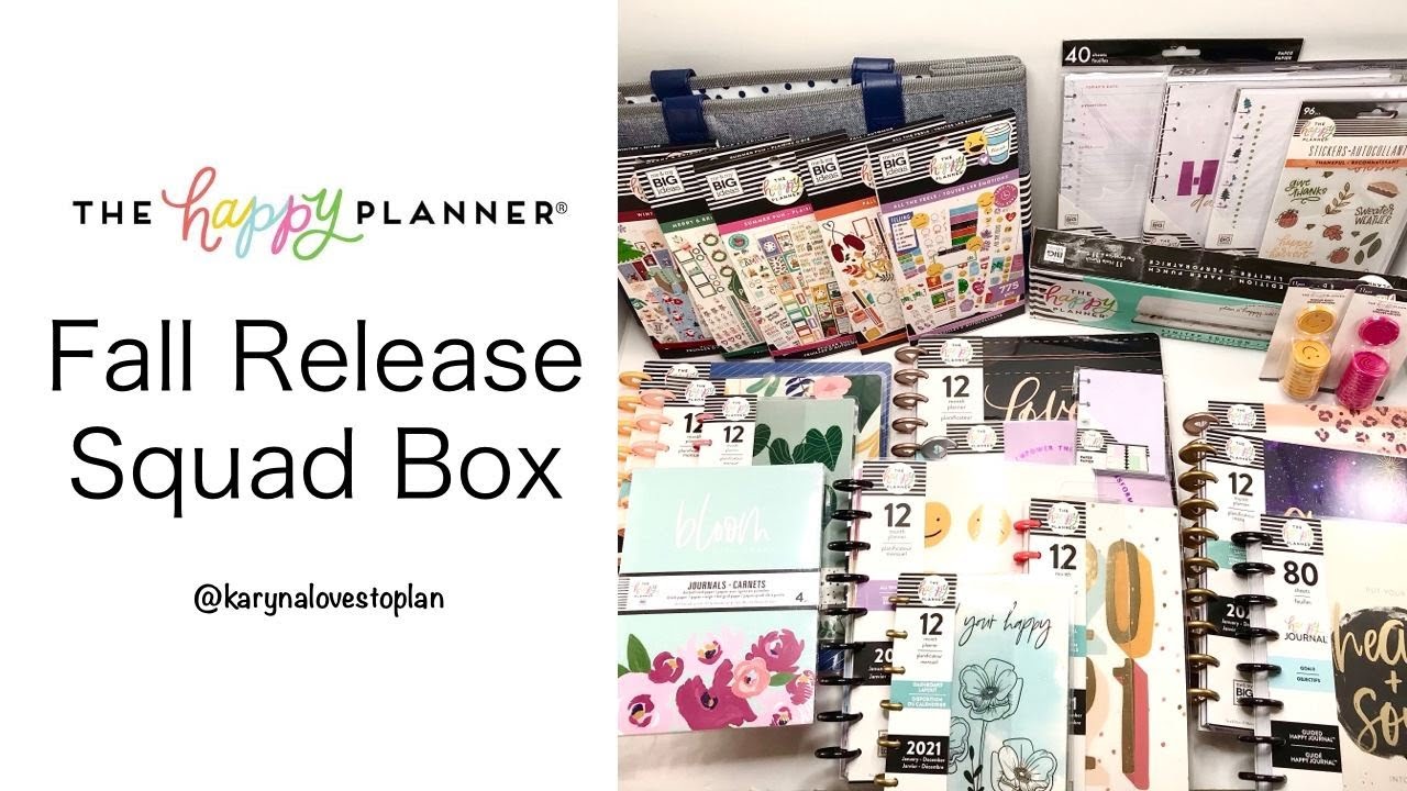 The Happy Planner® Fall New Arrivals Squad Box Unboxing!