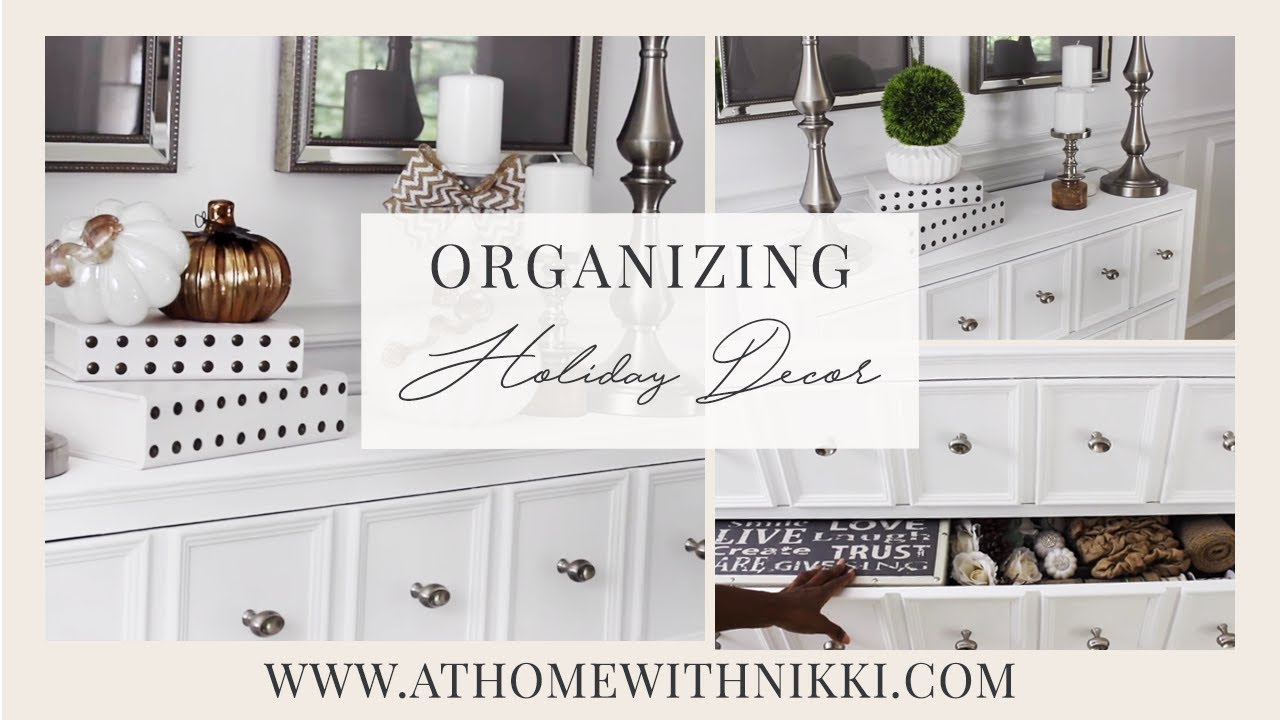 Home Organization |  How To Declutter and Organize Seasonal and Holiday Decor