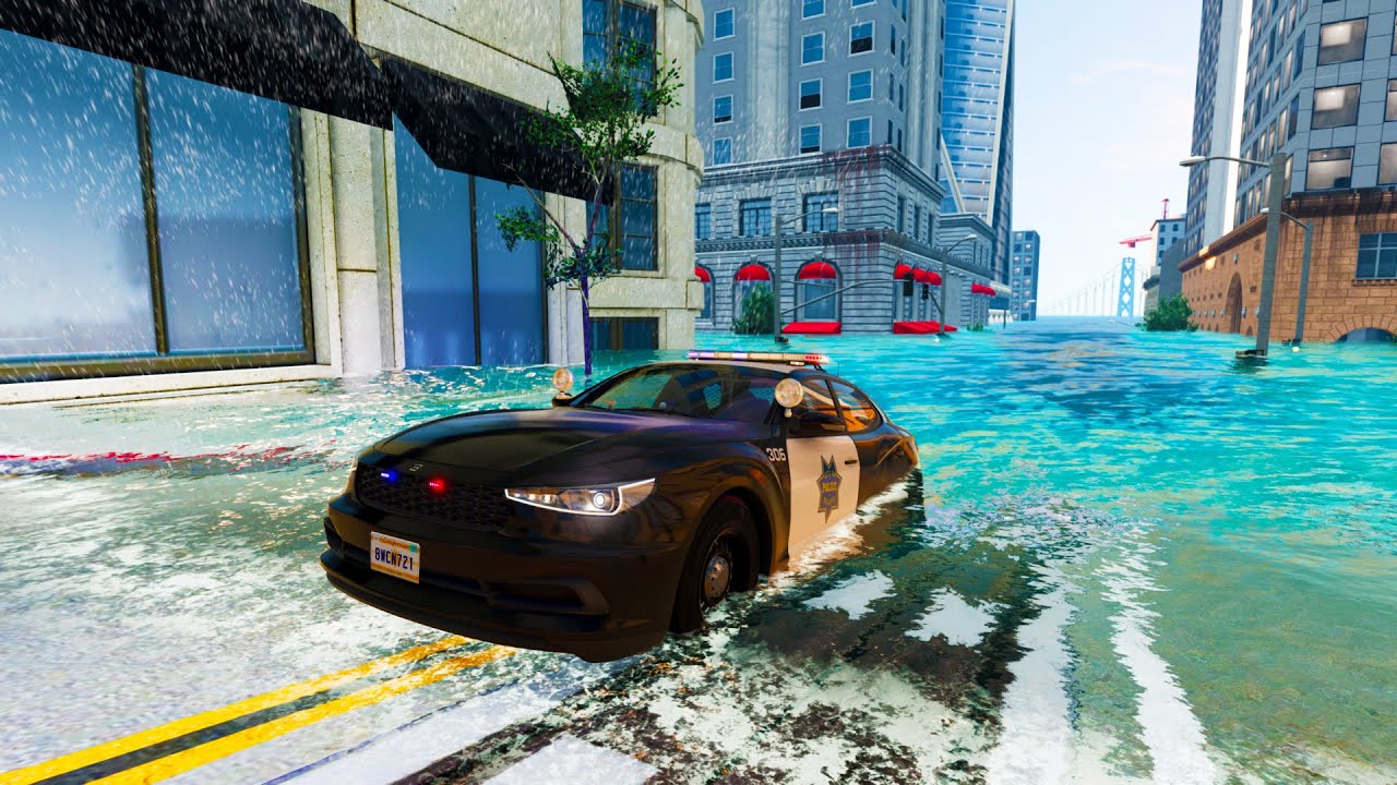 Cars vs Mega Flood #1 | BeamNG.DRIVE