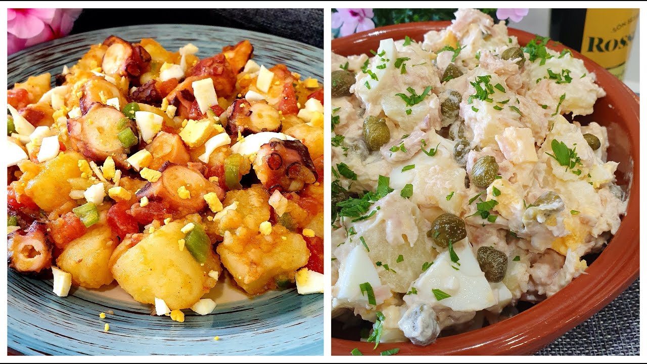 3 ensaladas de patatas SALUDABLES y muy COMPLETAS