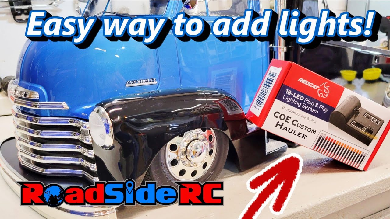 How to Install the Redcat LED light kit on the COE Custom Hauler