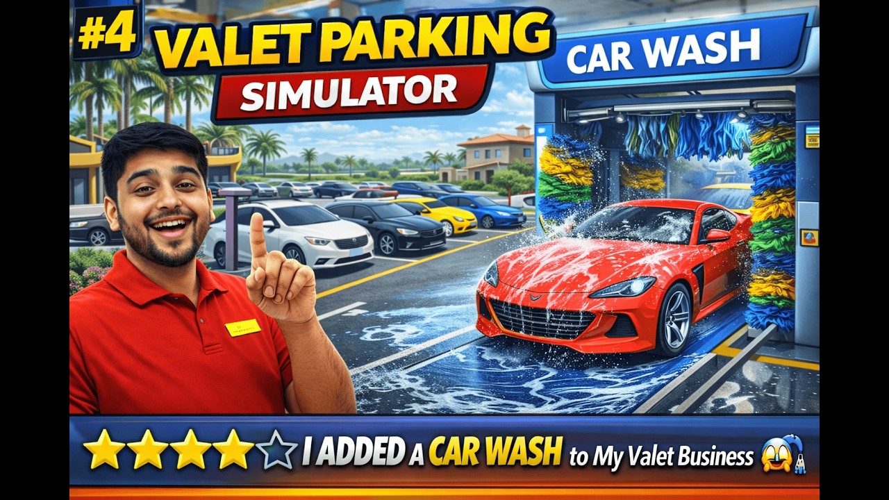 🔥I Added a CAR WASH to My Valet Business 😳🚿 | Valet Parking Simulator #4