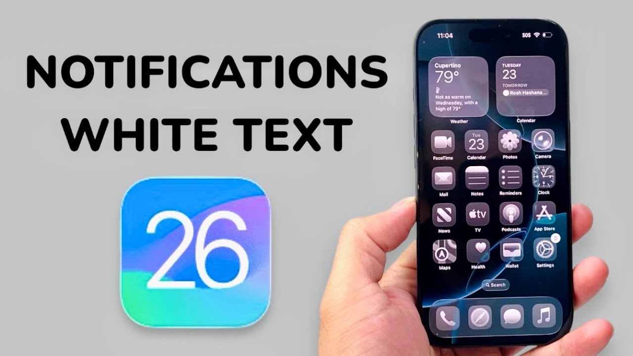 How To Fix Notifications White Text On Black After iOS 26