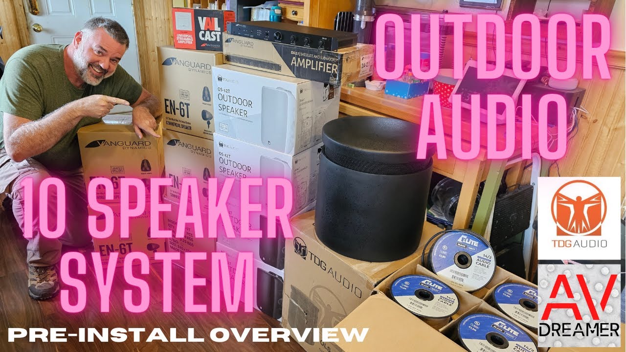 Outdoor Audio Gazebo 8.2 System Overview. TDG Audio Speakers & Vanguard Dynamics 2 in 1 Amplifier