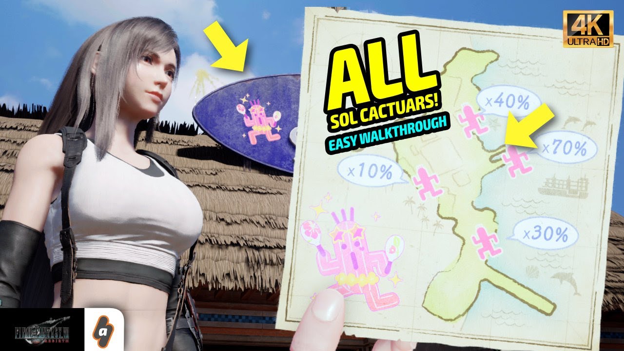 EASY GUIDE: All Sol Cactuar Locations in Costa del Sol | FF7 Rebirth Walkthrough