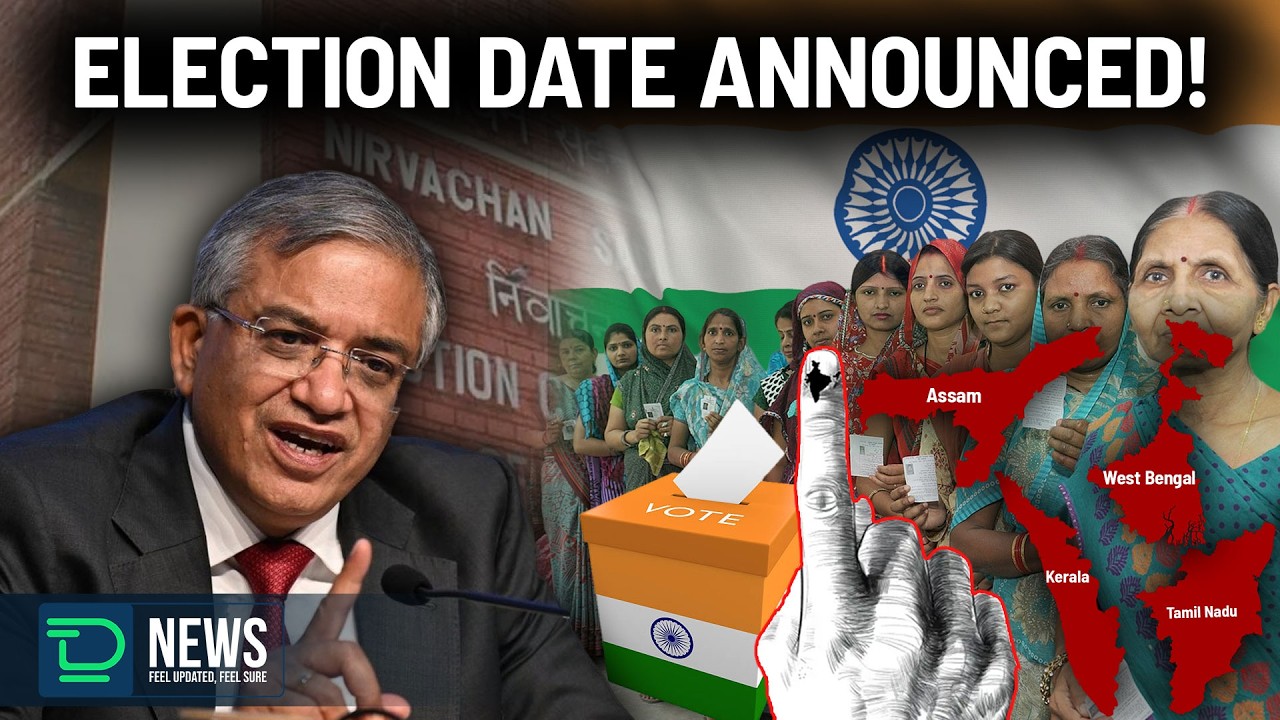 ECI Announces 5 State Election Dates | Tamil Nadu April 23 | Deaf Talks News #ISLNEWS