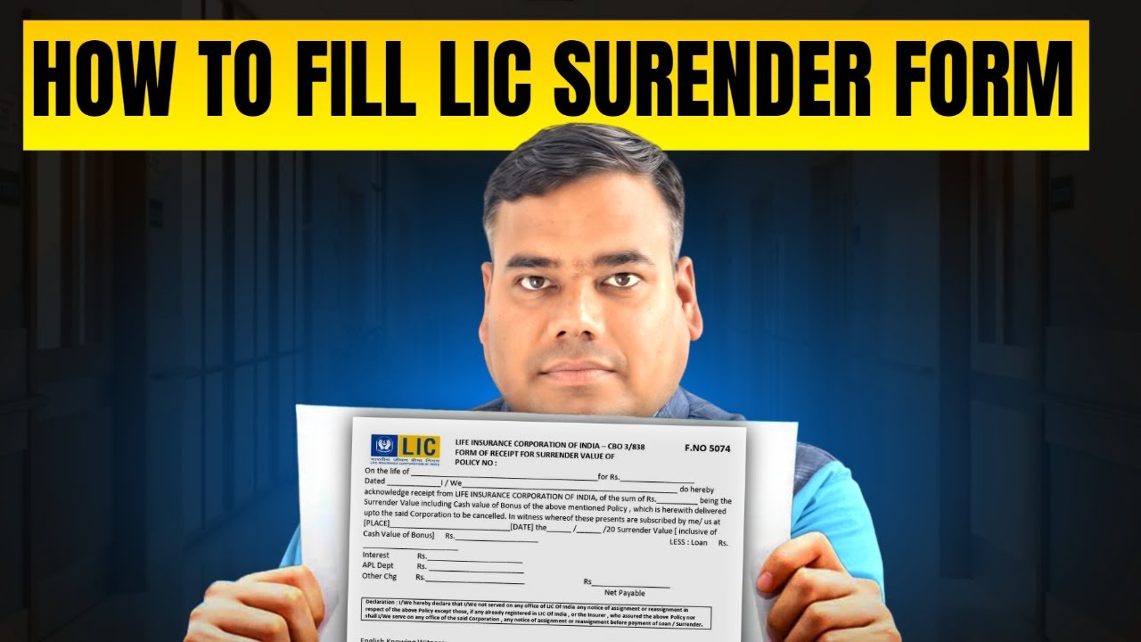 How to fill LIC surrender form ||HOW TO FILL LIC SURENDER FORM || JANKARI ADDA