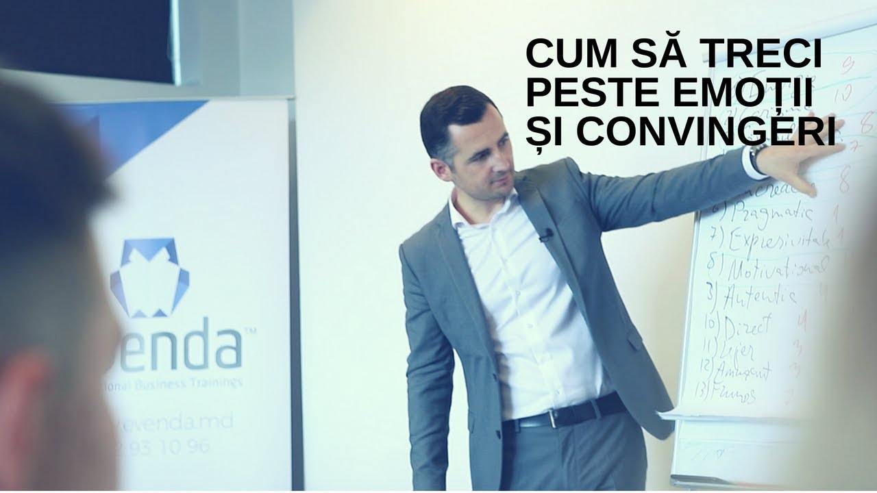 Cum să scapi de convingeri și emoții &icirc;n oratorie. Business Public Speaking training.