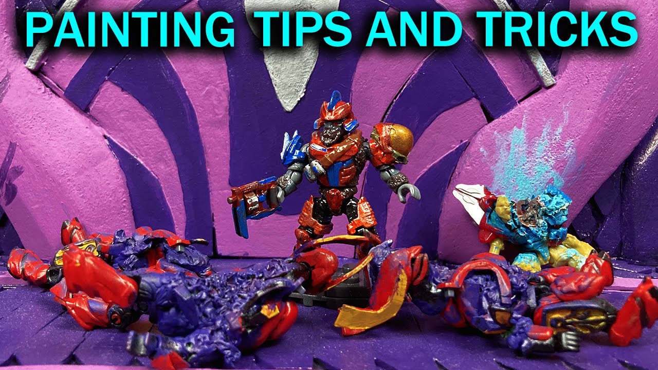 This video will make you better at painting custom Halo mega construx figures :)
