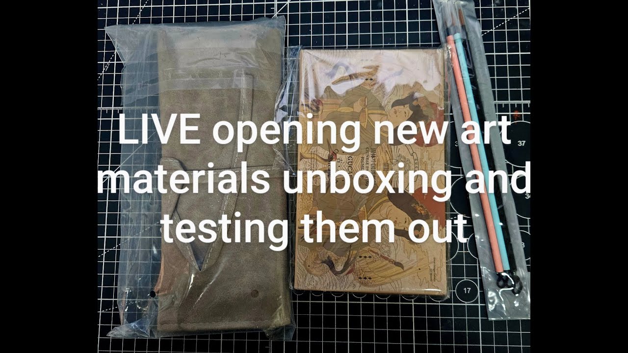 LIVE unboxing new art materials and testing out