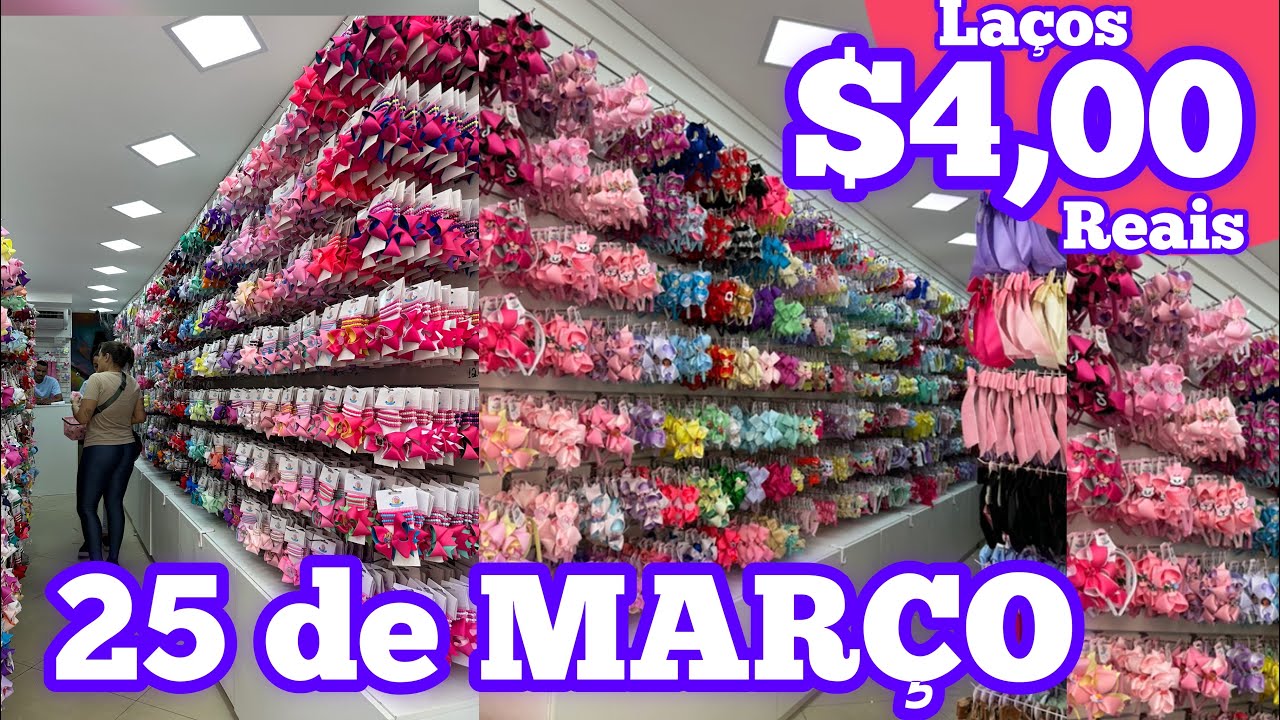 ACHEI NA 25- FABRICANTE DE LAÇOS E TIARAS COM PRODUTOS A PARTIR DE $4 REAIS
